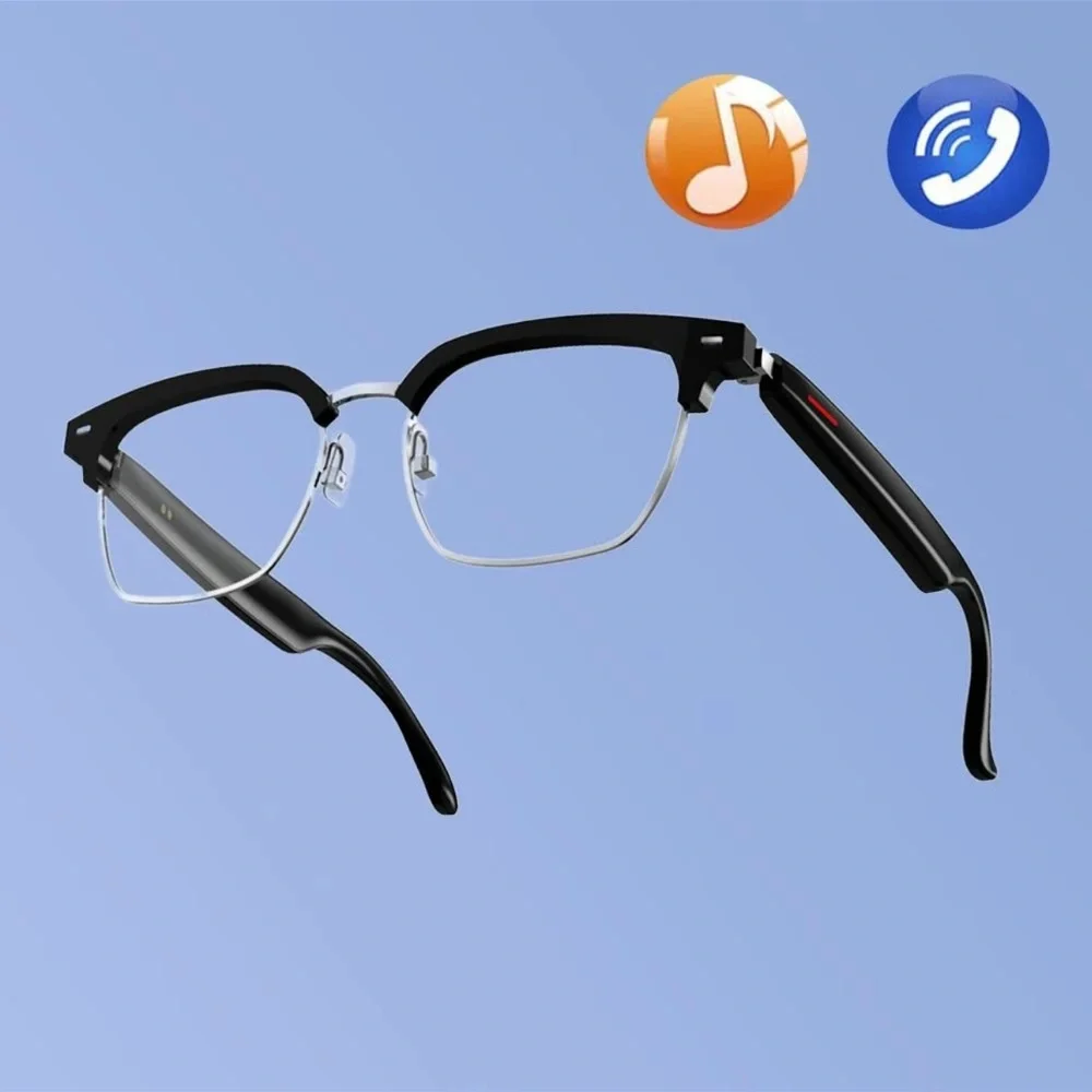 senbono UNISEX bluetooth smartglasses: transparent lenses. NON RXABLE!